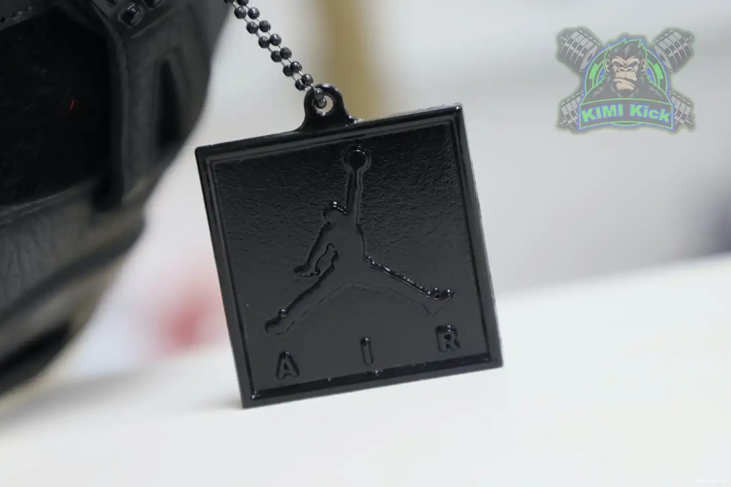black Jordan Air ponyhair retro Kimikick Jordan 4 0811